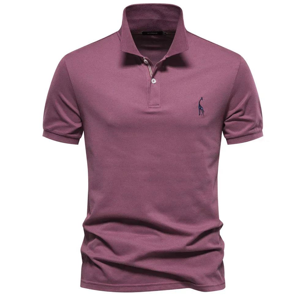 Sebastian | Regular Fit Short Sleeve Button Polo Shirt