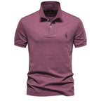 Sebastian | Regular Fit Short Sleeve Button Polo Shirt
