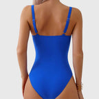 Seraphina | Ruched V-Neck One-Piece Swimsuit