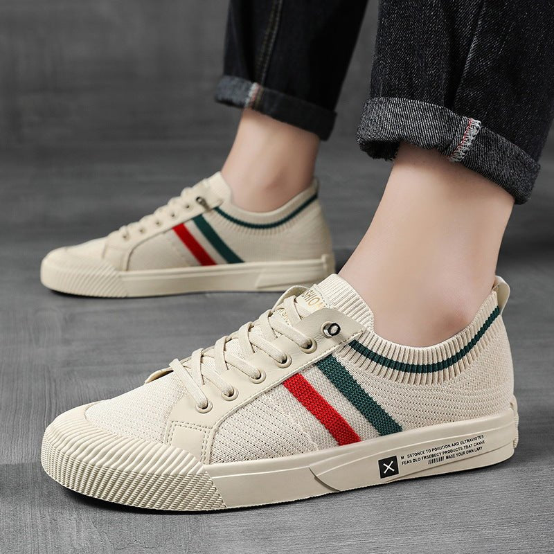 Silas | Men's Breathable Knit Lace-Up Trainers