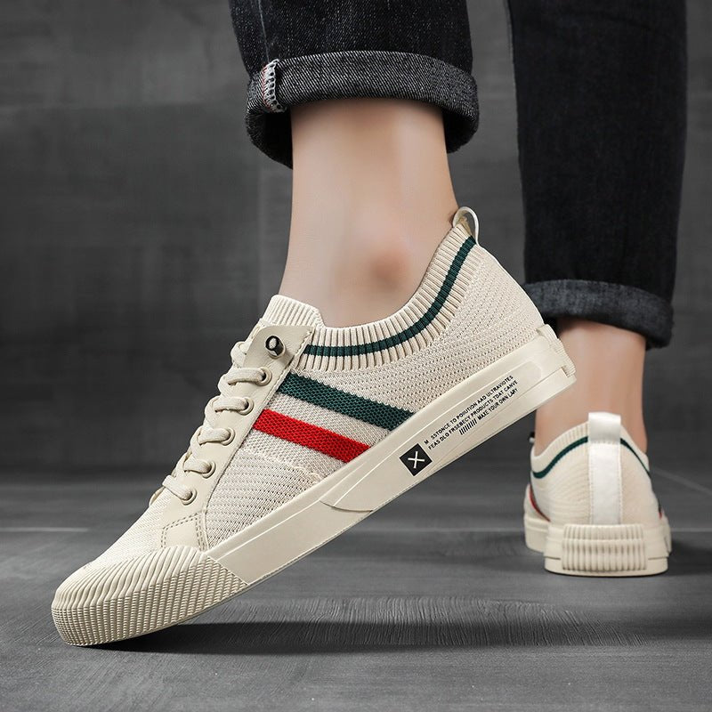 Silas | Men's Breathable Knit Lace-Up Trainers