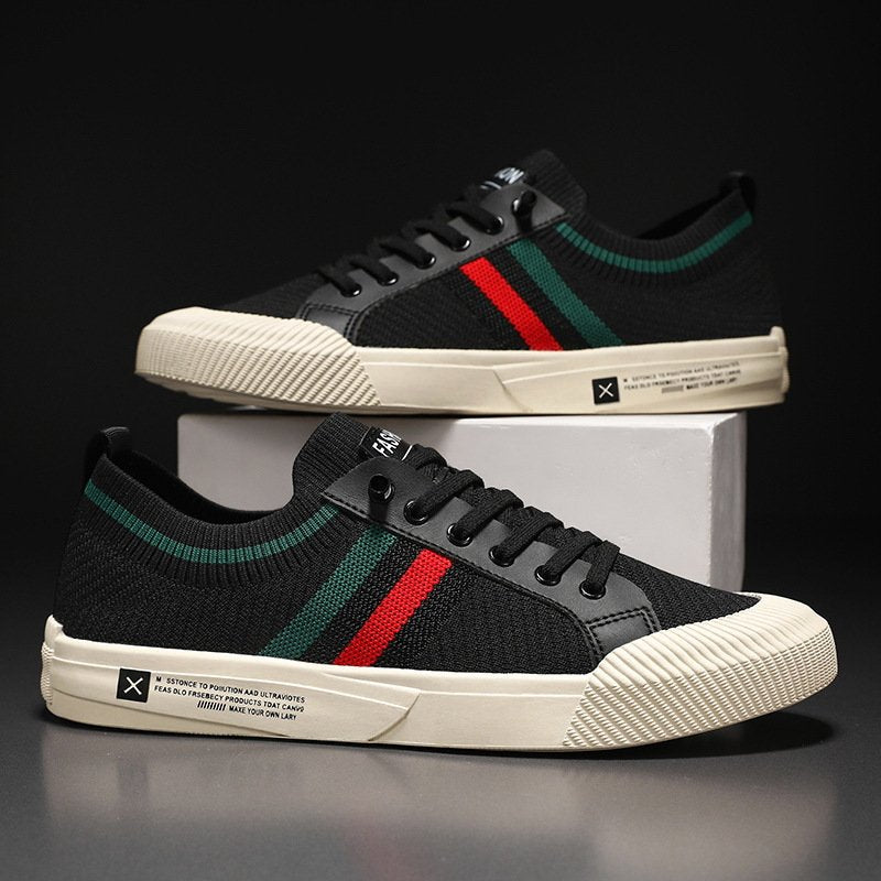 Silas | Men's Breathable Knit Lace-Up Trainers