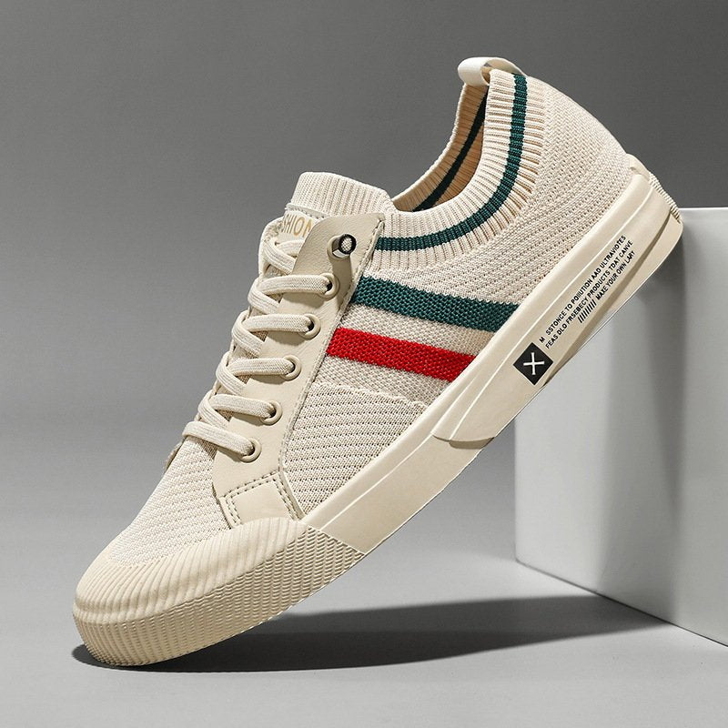 Silas | Men's Breathable Knit Lace-Up Trainers