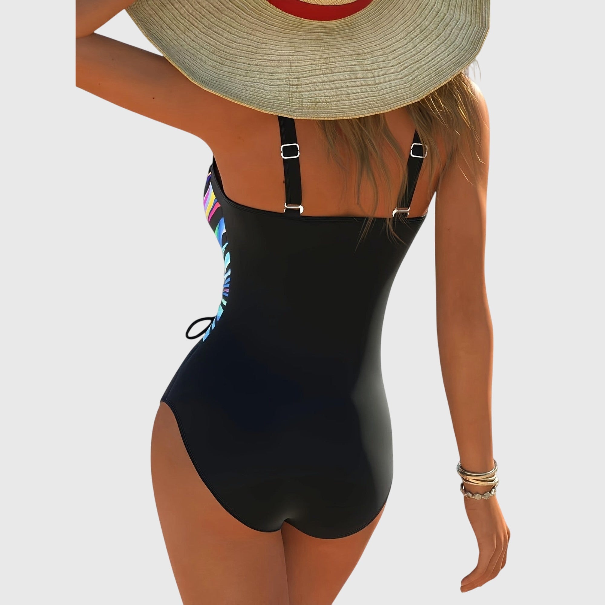 Sloane | Cross-Front Stretch Fit One-Piece Swimsuit