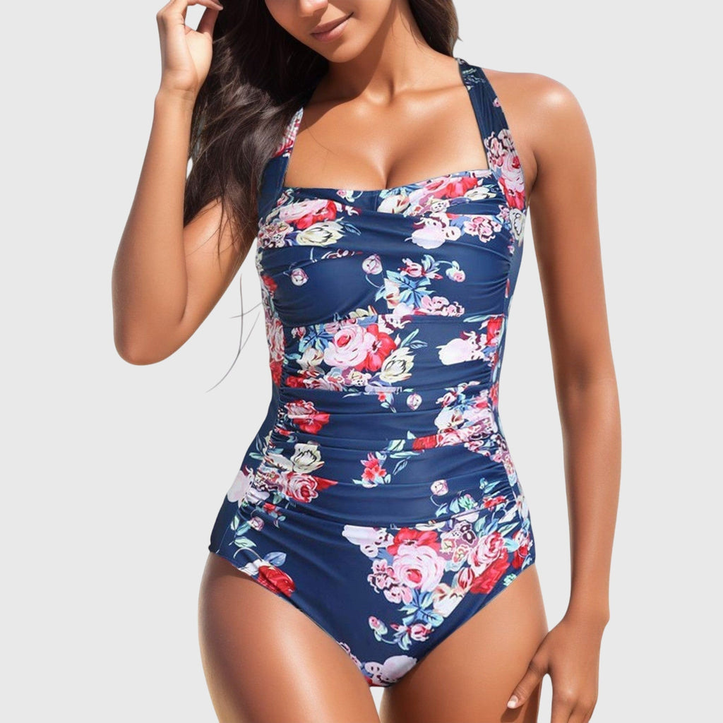 Sofia | Tropical Print One-Piece Swimsuit