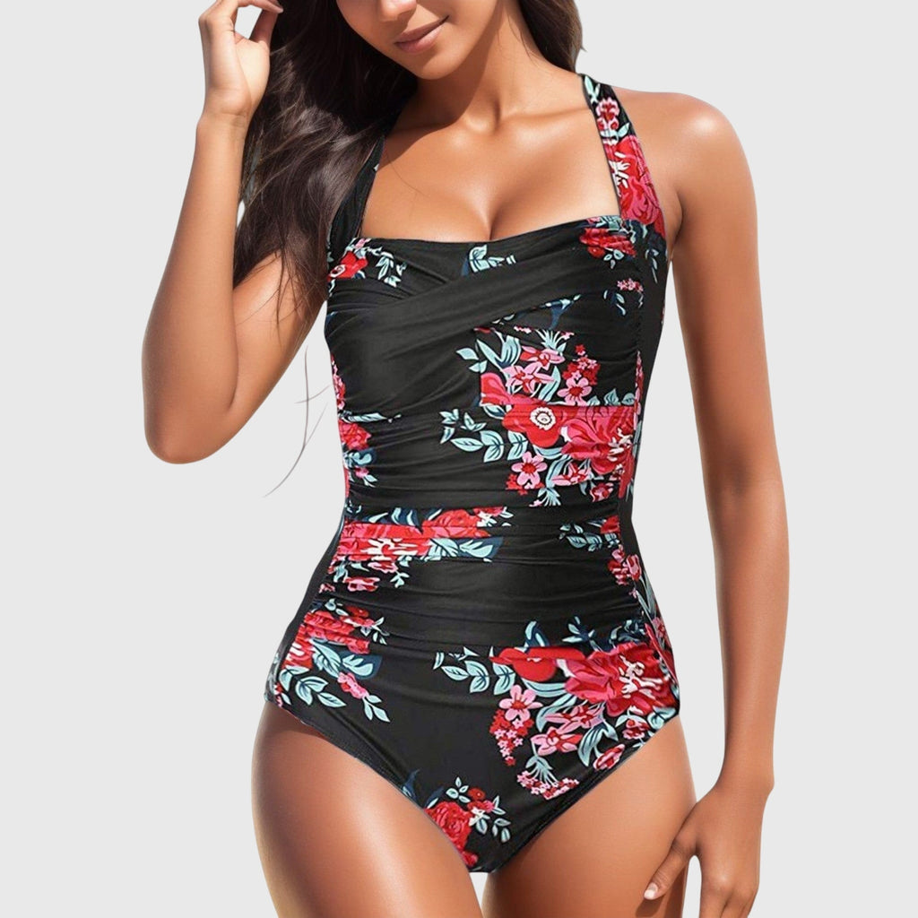 Sofia | Tropical Print One-Piece Swimsuit