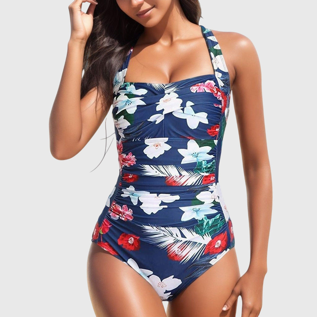 Sofia | Tropical Print One-Piece Swimsuit