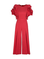 Solange | Loose Fit Short Sleeve Round Neck Jumpsuit
