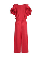 Solange | Loose Fit Short Sleeve Round Neck Jumpsuit