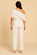 Solange | Tailored One-Shoulder Jumpsuit
