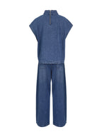 Stevie | Loose Fit High-Waisted Mock Neck Suit Set