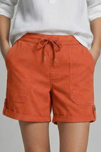 Sylvie | Relaxed Fit Drawstring Pocket Shorts