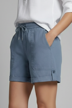 Sylvie | Relaxed Fit Drawstring Pocket Shorts
