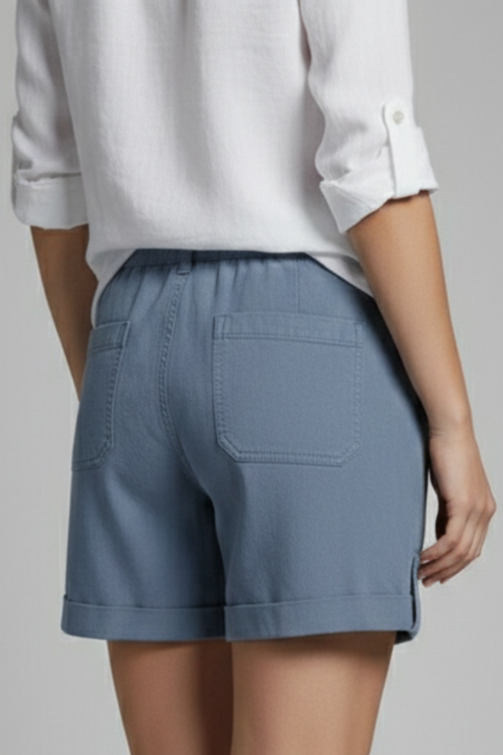 Sylvie | Relaxed Fit Drawstring Pocket Shorts