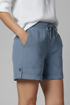Sylvie | Relaxed Fit Drawstring Pocket Shorts