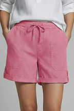 Sylvie | Relaxed Fit Drawstring Pocket Shorts
