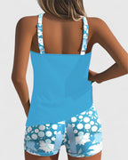 Tabitha | Floral Print Relaxed Fit Tankini Top