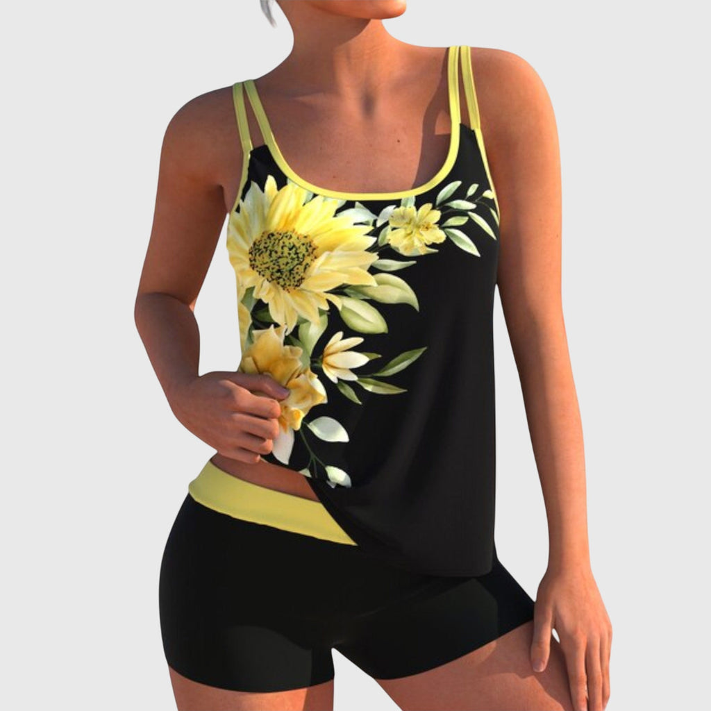 Tallulah | Floral Print Two-Piece Swimsuit Set