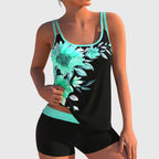 Tallulah | Floral Print Two-Piece Swimsuit Set