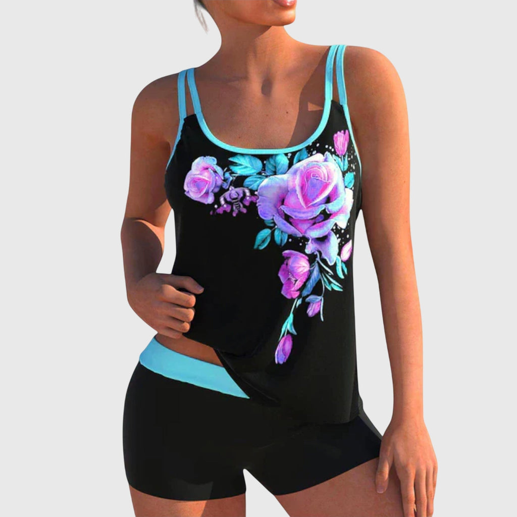 Tallulah | Floral Print Two-Piece Swimsuit Set