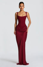 Tatiana | Fitted Backless Maxi Dress