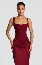 Tatiana | Fitted Backless Maxi Dress