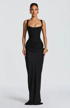 Tatiana | Fitted Backless Maxi Dress