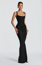 Tatiana | Fitted Backless Maxi Dress