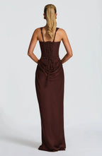 Tatiana | Fitted Backless Maxi Dress