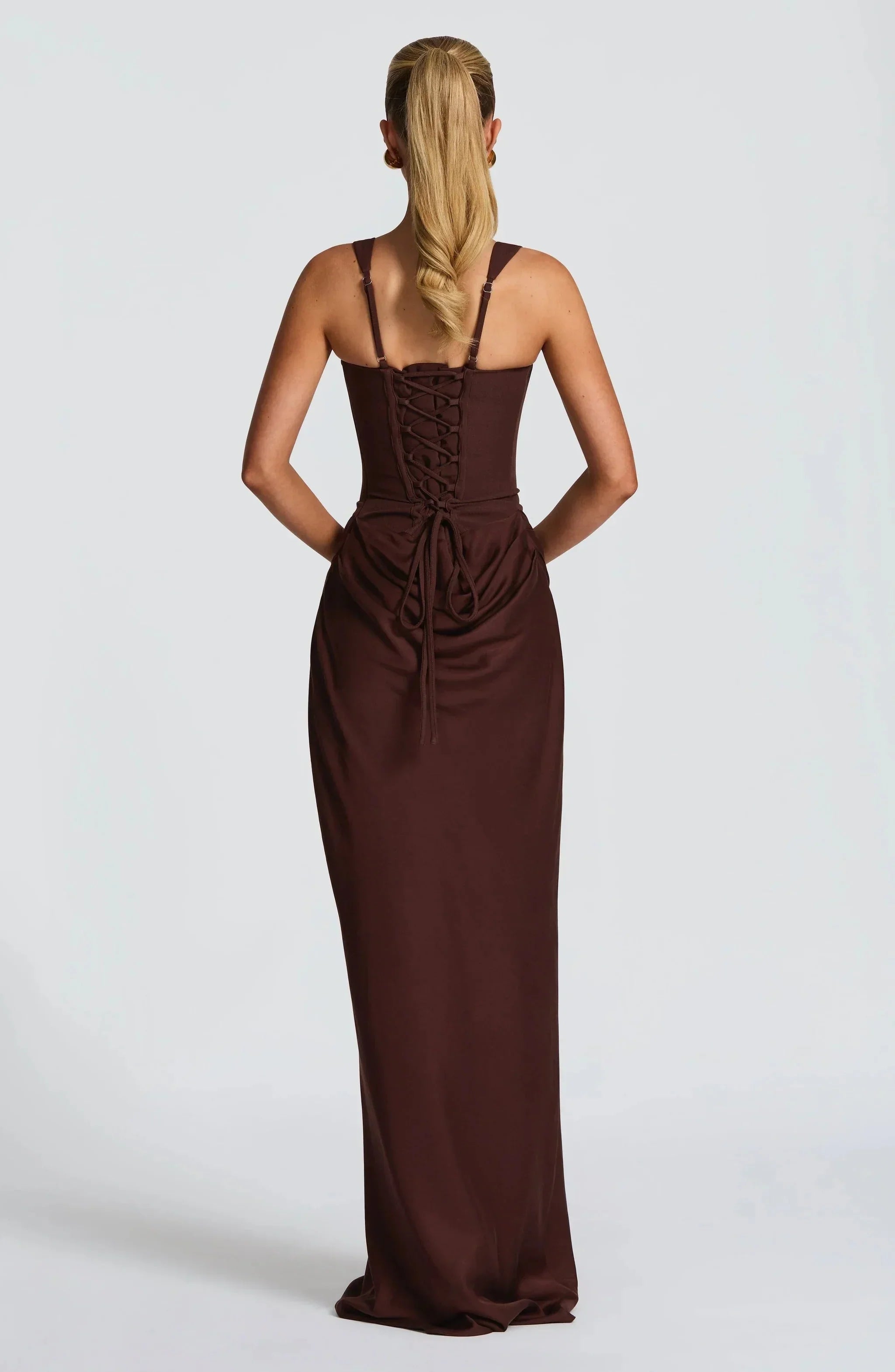 Tatiana | Fitted Backless Maxi Dress
