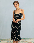 Phoebe | Sleeveless Bodycon Midi Dress with Mermaid Hem