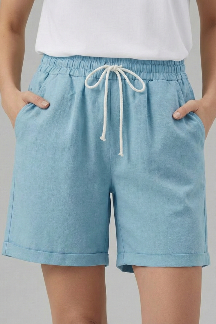 Thea | Relaxed Fit Drawstring Waist Shorts