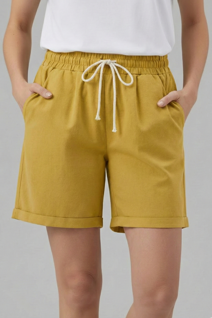 Thea | Relaxed Fit Drawstring Waist Shorts