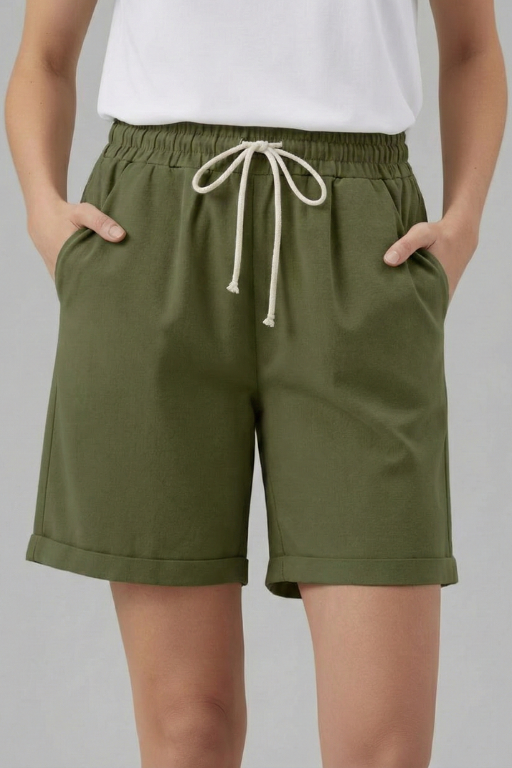 Thea | Relaxed Fit Drawstring Waist Shorts