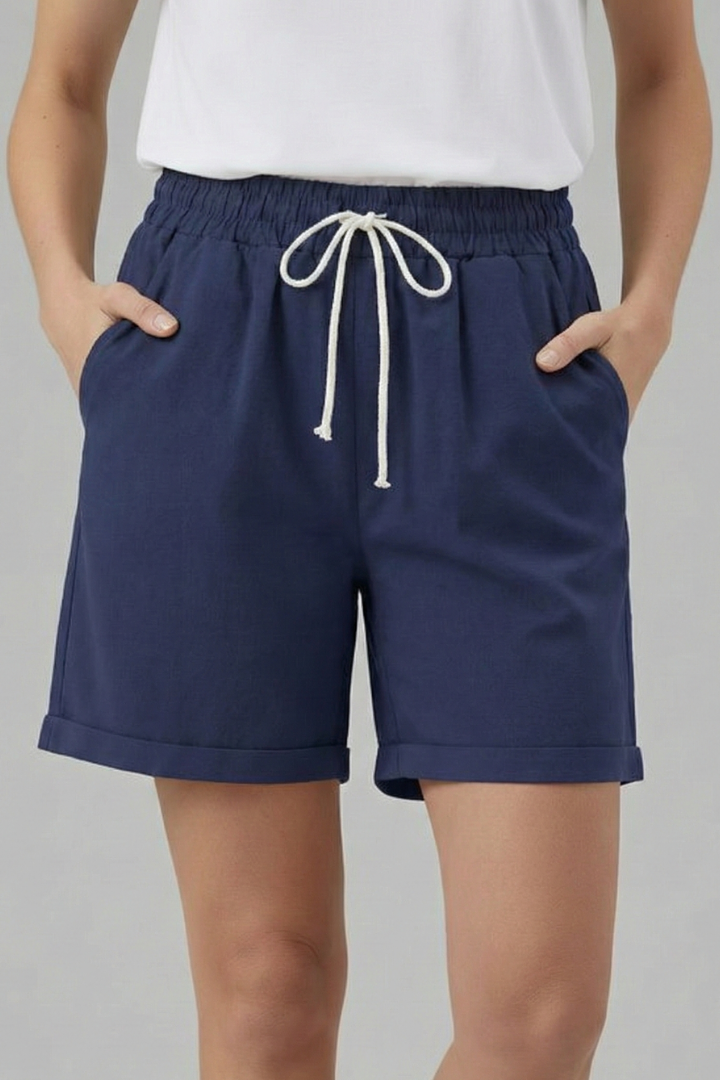 Thea | Relaxed Fit Drawstring Waist Shorts