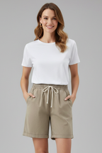 Thea | Relaxed Fit Drawstring Waist Shorts