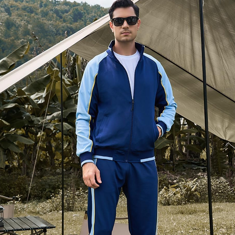 Todd | Slim Fit Zip-Up Tracksuit Jacket and Pants Set