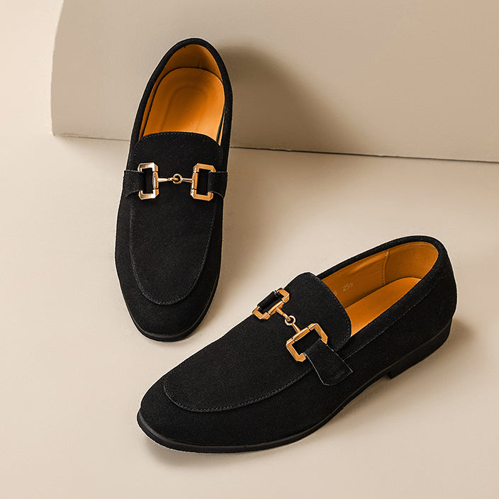 Ulric | Sleek Slip-On Metal Detail Loafers