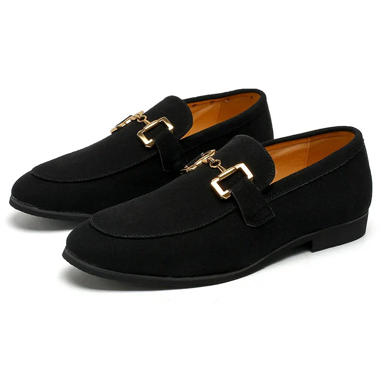 Ulric | Sleek Slip-On Metal Detail Loafers