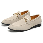 Ulric | Sleek Slip-On Metal Detail Loafers