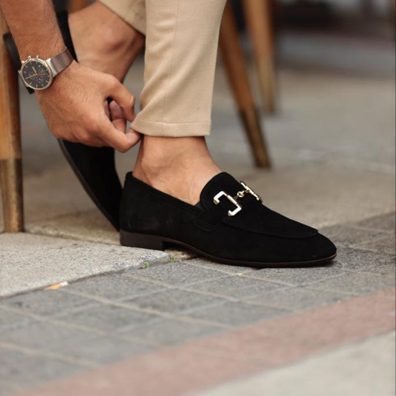 Ulric | Sleek Slip-On Metal Detail Loafers