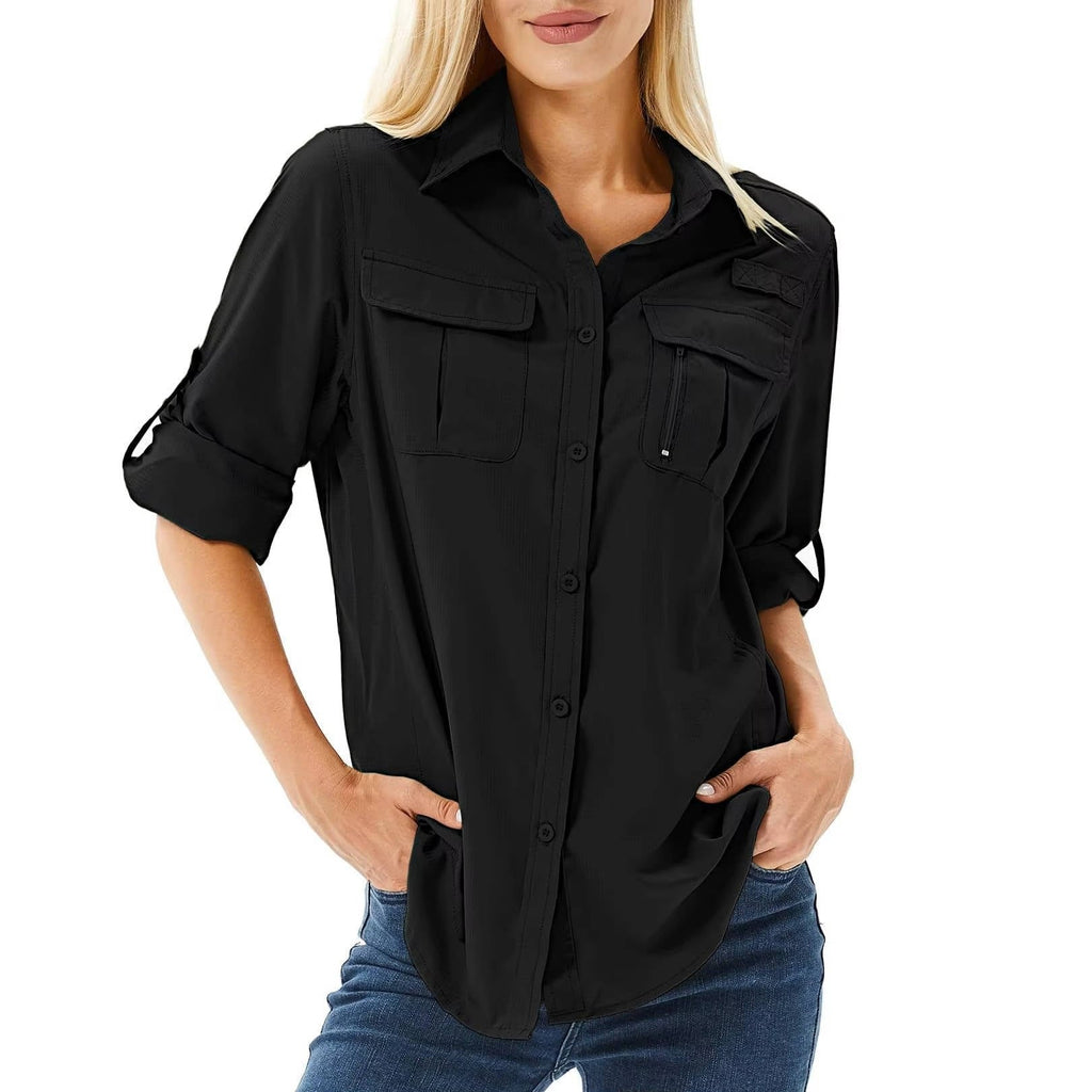 Ursula | Roll-Up Sleeve Button-Down Hiking Shirt