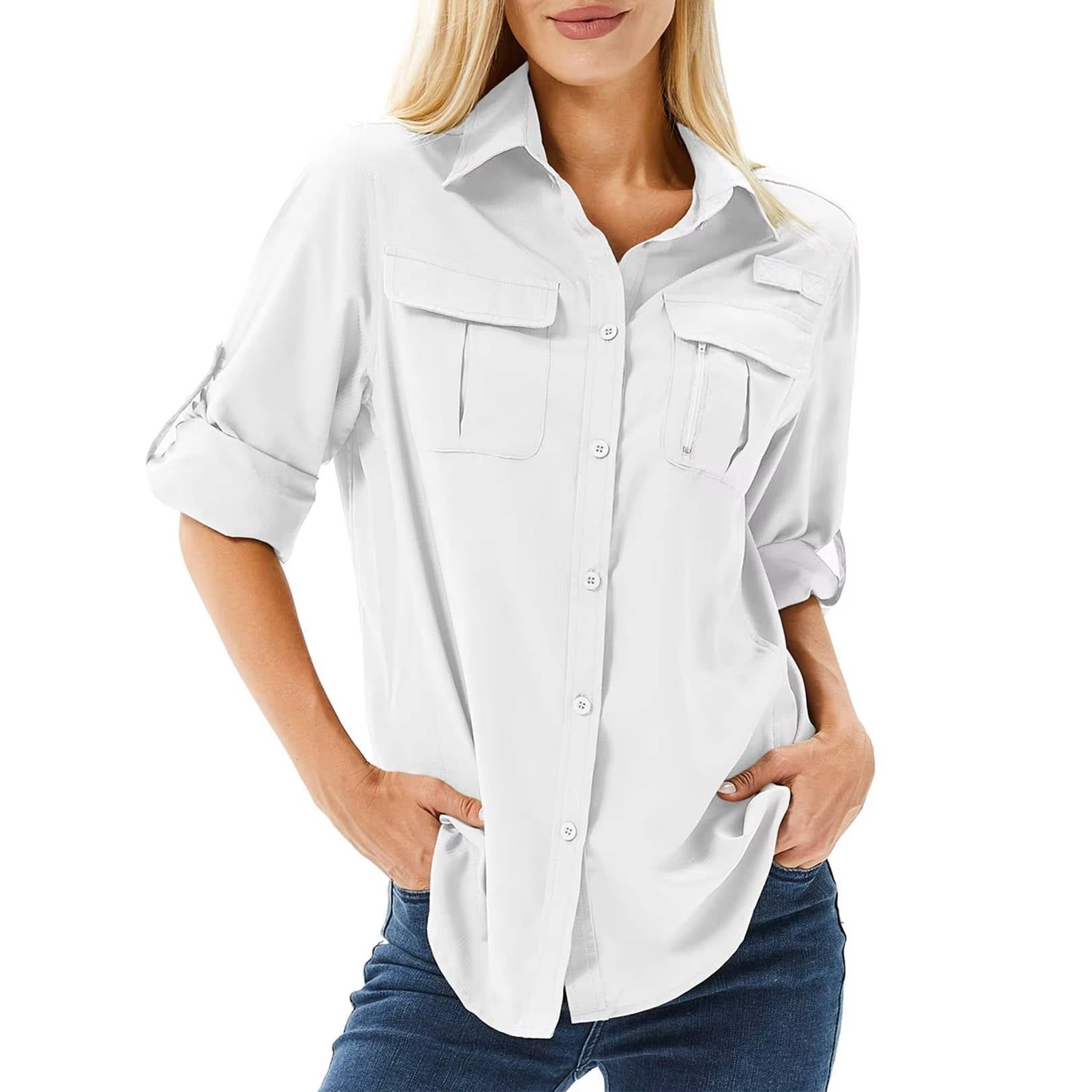 Ursula | Roll-Up Sleeve Button-Down Hiking Shirt