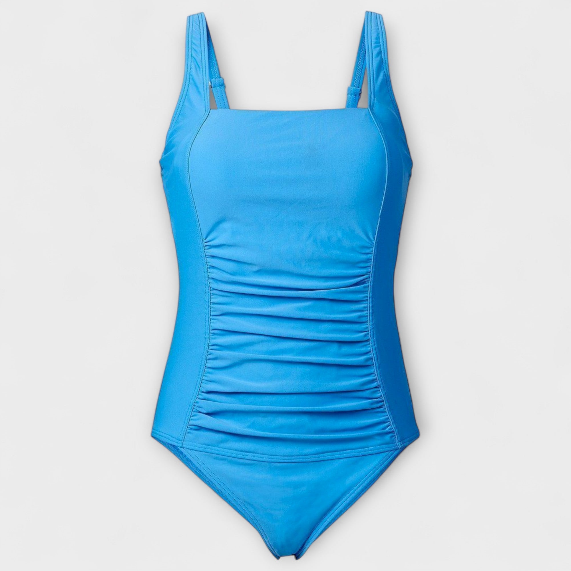 Valeria | Retro Square Neck Padded One-Piece Swimsuit