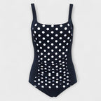 Valeria | Retro Square Neck Padded One-Piece Swimsuit