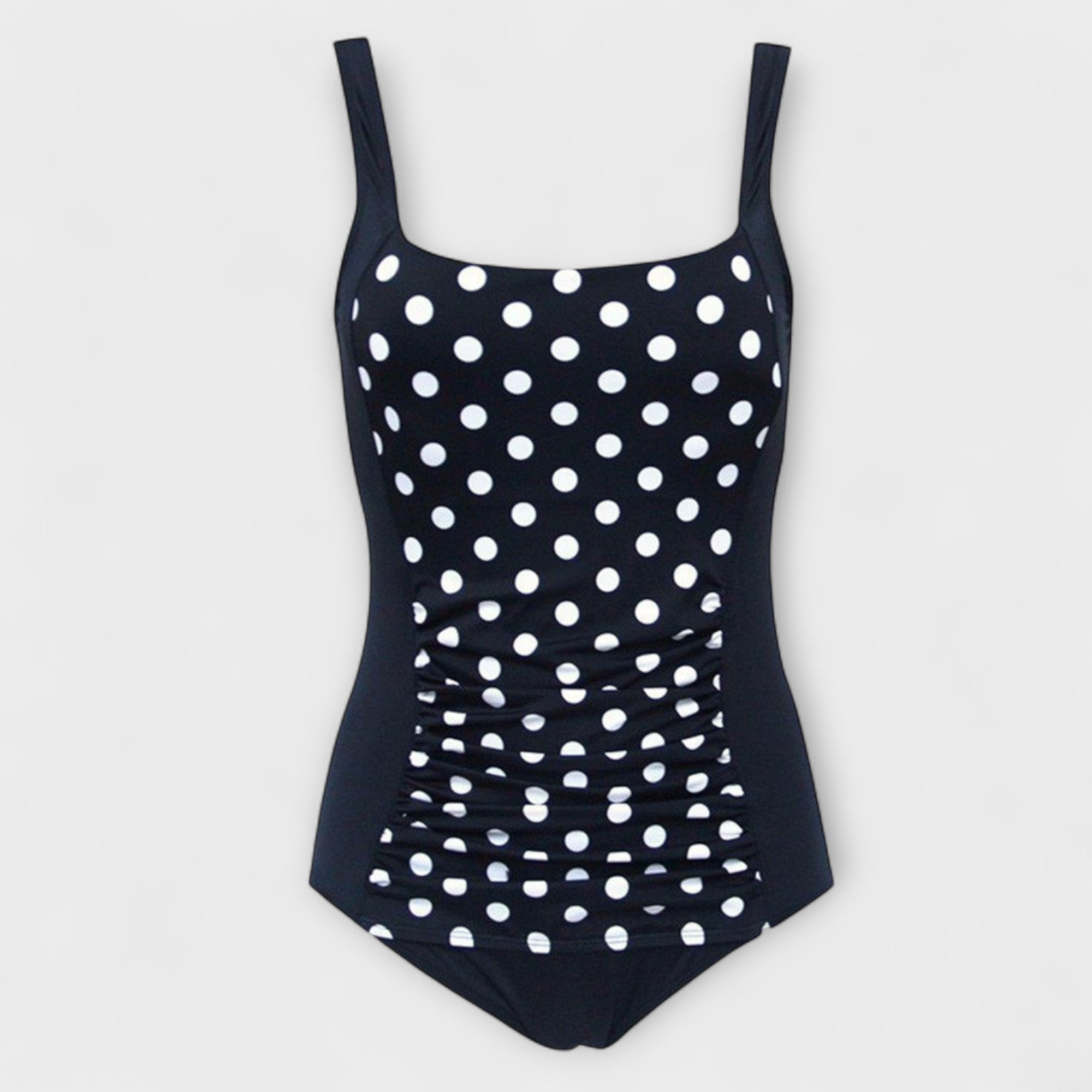 Valeria | Retro Square Neck Padded One-Piece Swimsuit