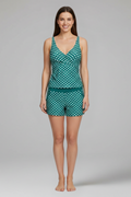 Viola | Relaxed Fit Tankini Swimsuit Set with Shorts