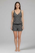 Viola | Relaxed Fit Tankini Swimsuit Set with Shorts