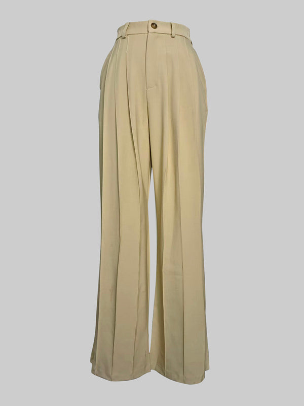 Violet | High Waist Wide Leg Pleated Pants