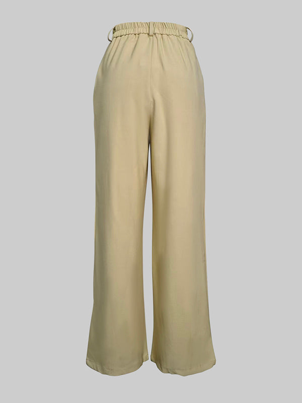 Violet | High Waist Wide Leg Pleated Pants